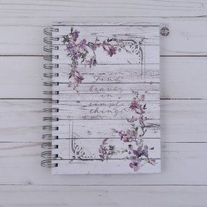 Journal Notepad Notebook Inspirational Find Beauty Lined Sheets 6x8.5 inch